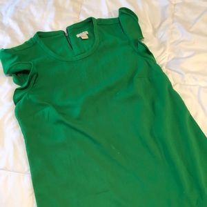 JCrew ruffle sleeve top